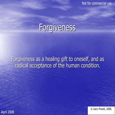 Forgiveness