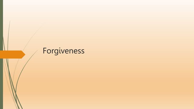 Forgiveness
