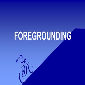 Forgrounding stylistics. PPTX PowerPoint