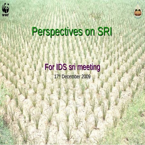 Perspectives on SRI: Biksham Gujja
