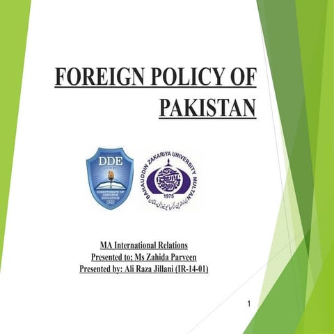 Foreign Policy of Pakistan