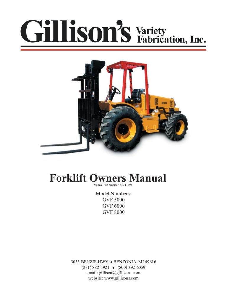 Forklift manual
