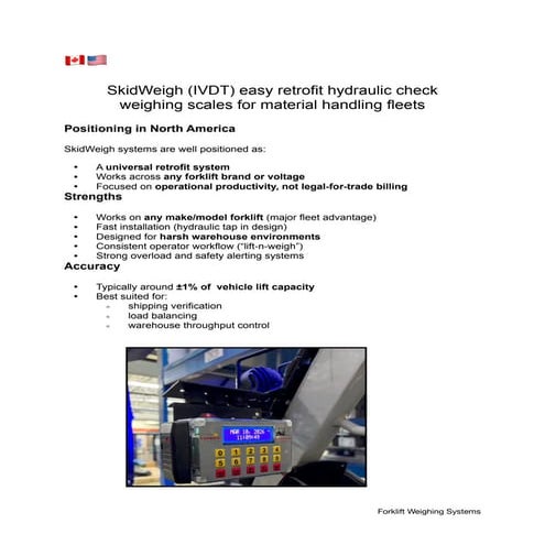 SkidWeigh Hydraulic Check Weighing Scales: Universal Retrofit for ...
