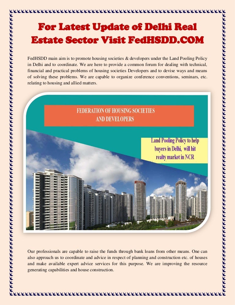 For Latest Update of Delhi Real Estate Sector Visit
