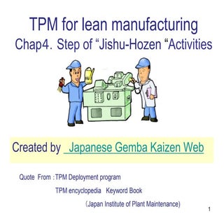 TPM for lean manufacturing  chp４　st...