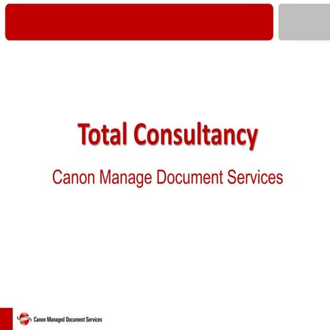 Canon Manage Document Services
