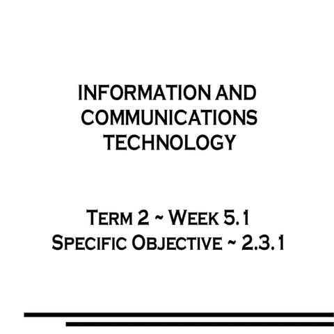 Form 1   Term 2   Week 5.1