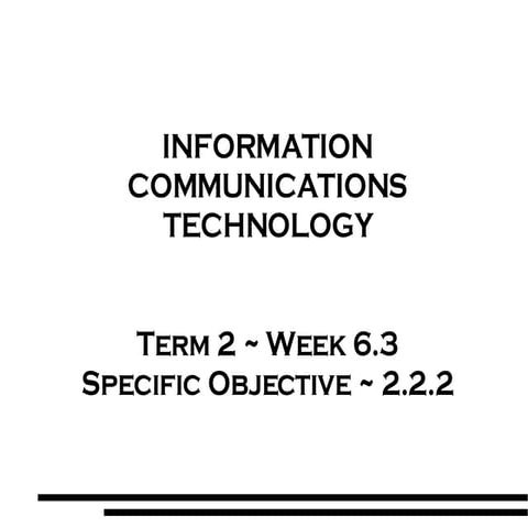 Form 1   Term 2   Week 6.3