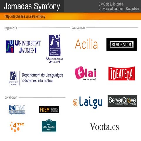 Symfony: Domesticando los Formularios