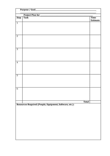 2015_01-Form for Simple Project Plan - SPHMMC ICT Workshop