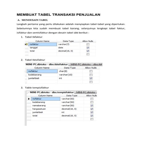 Form transaksi - penjualan Visual Studio
