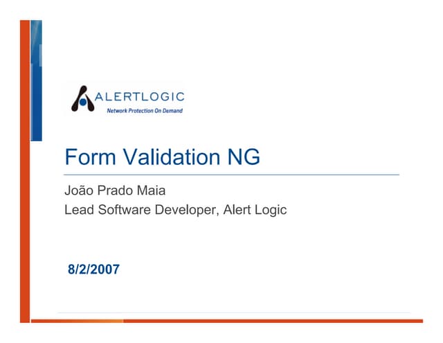 Form Validation NG