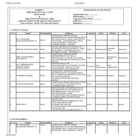 Comprehensive Guide to Indian Patent Forms and Procedures | PDF