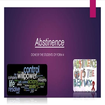Abstinence
