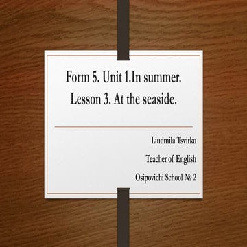 Form 5 unit 1 lesson 3 | PPT