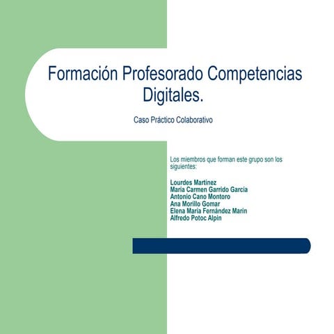 Formación profesorado competencias digitales.