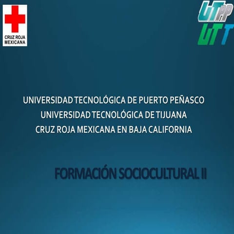 Formación sociocultural ii intro