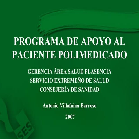 Formación Programa del Polimedicado Enfermeria