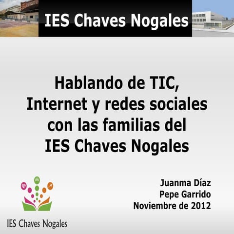 Formación TIC para las familias del IES Chaves Nogales