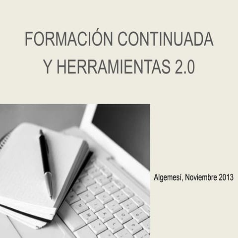 Formacion continuada y herramientas 2.0