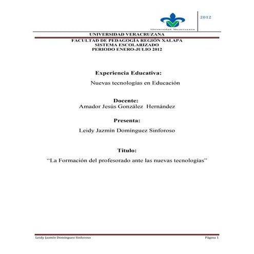 Formacion de docentes