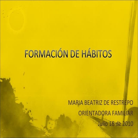 Formacion de hábitos