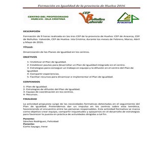 Formacion igualdad 2016_conclusiones