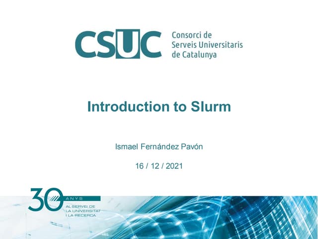 Introduction to SLURM
