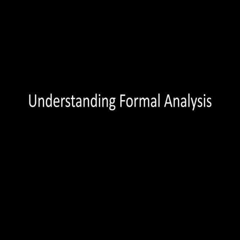 Formal analysis assignment