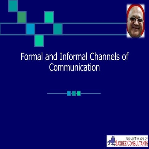 Formal and informal channels of communication