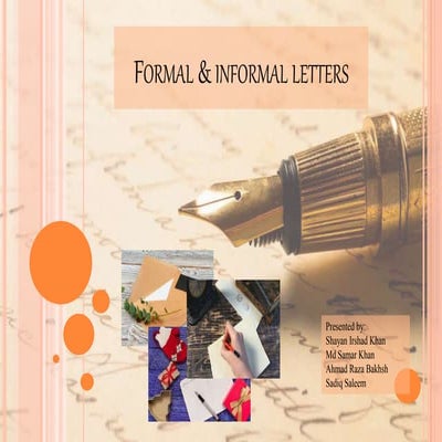 Formal and informal letter