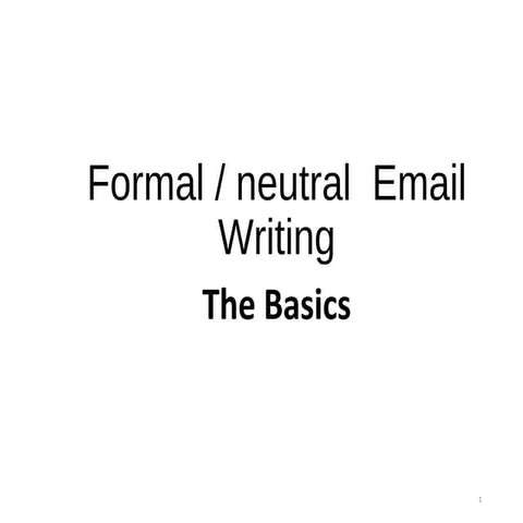 Formal informal letters