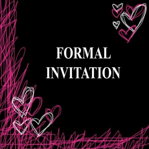 Formal invitation 