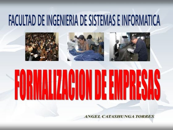 Formalización de la Empresa para ingenieria