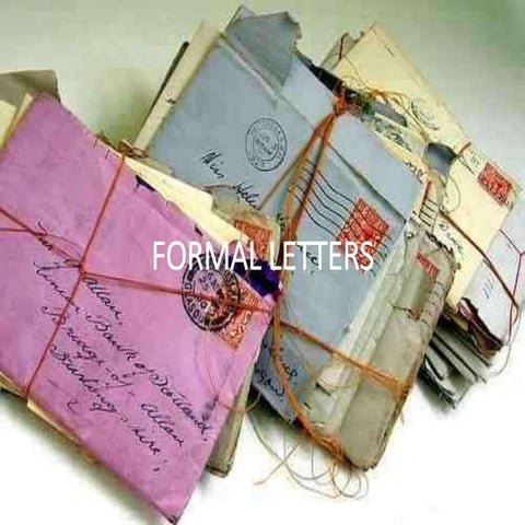 Writing formal letters | PPT