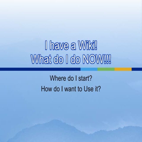 Form And Function Of Wikis