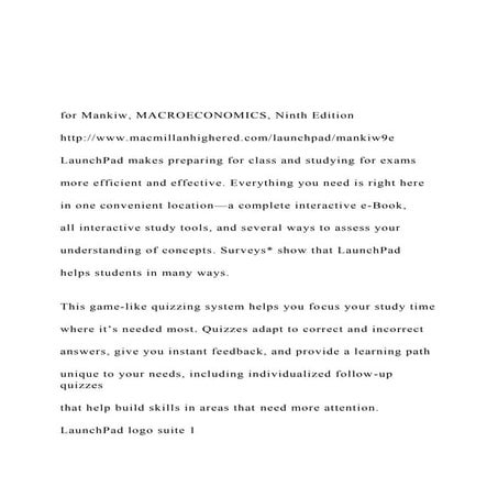 for Mankiw, MACROECONOMICS, Ninth Editionhttpwww.ma.docx