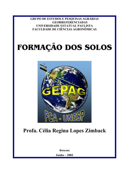 Formação de solos