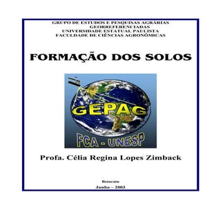 Formação de solos