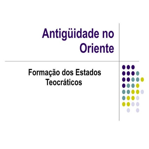 Formação Dos Estados Teocráticos | PPT