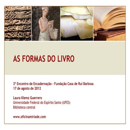 As formas do livro