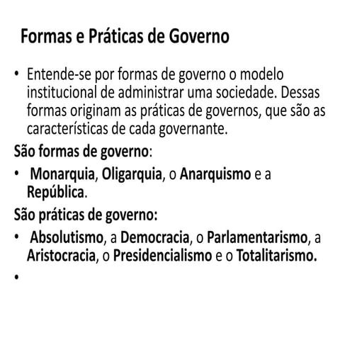 Exemplos De Governo Da Republica