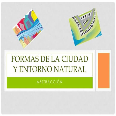 Formas de la ciudad y entorno natural
