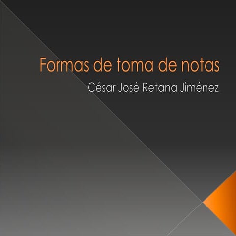 Toma de notas | PPTX