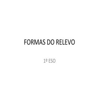 Formas do relevo texto