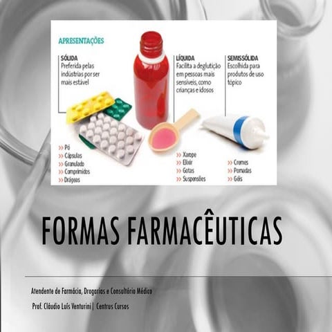 Formas farmacêuticas