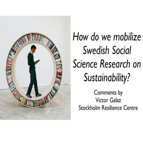 "Mobilizing Social Sciences for Sustainability"