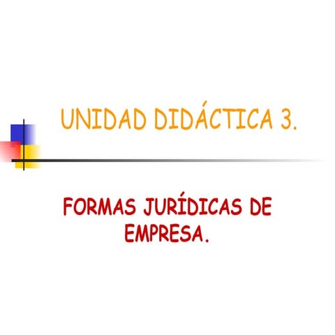 Formas juridicas de empresa
