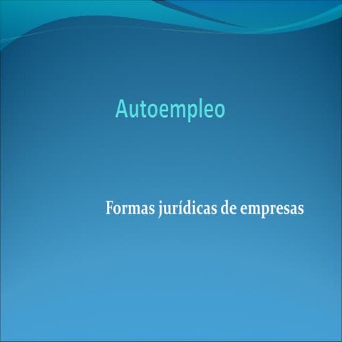 Formas juridicas de empresas