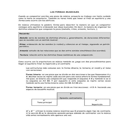 Formas musicales